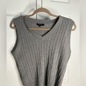 Grey sweater vest!